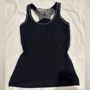 Y2K Butterfly Lace Tank Top